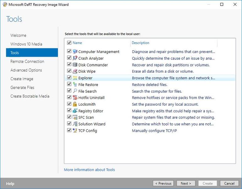 diagnostics and recovery toolset 10 microsoft dart